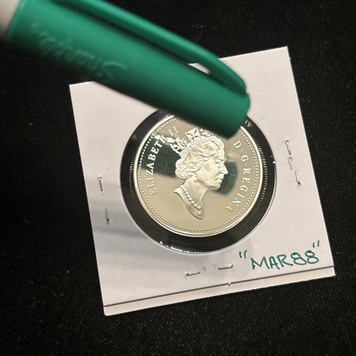 1996 Canada Silver Dollar Proof McIntosh Apple "Mar88" canadese $1 - Foto 23 di 24