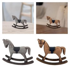 Rocking Horse Figurine Decorative Statue Collectible Vintage Art Crafts Tabletop