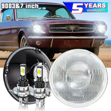 For Ford Mustang 1965 1973 Brightest Pair 7" Round Led Headlights High Low Beam