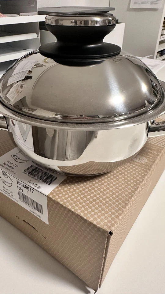 AMC GourmetLine Kochtopf 20 cm / 2,6 l Premium Edelstahl – neu &original in OVP - Bild 2 von 2