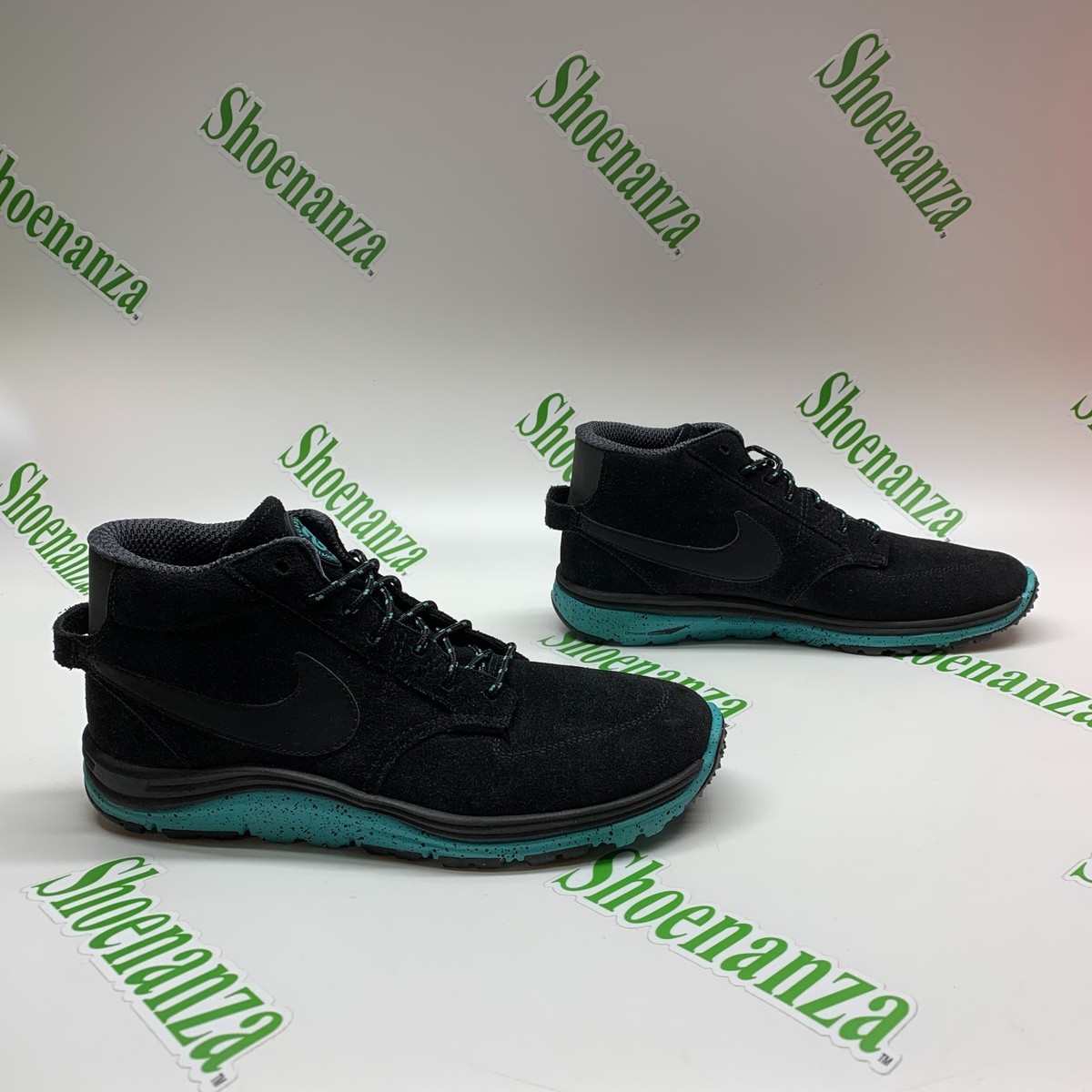 Nike x Stussy Lunar Braata Mid OMS 536526 030 Black Blue Sneakers