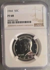 Kennedy Silver Half Dollar 50C NGC PF68 1964 Proof 0.9 Fine Philadelphia Silver