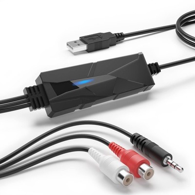 AudioXfer Series | USB Audio Capture Card Device | Convert Analog Cassette Au...