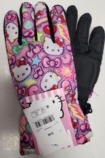 S/M Girls Hello Kitty Ski Gloves Young Kids Multicolor Design Winter New