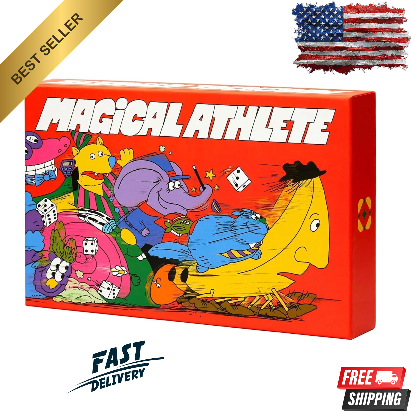 Magical Athlete Board Game - A Party Game of Pure Racing Chaos