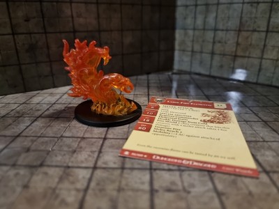 Large Fire Elemental +Card #51 Desert Desol. D&D Dungeons & Dragons Pathfinder