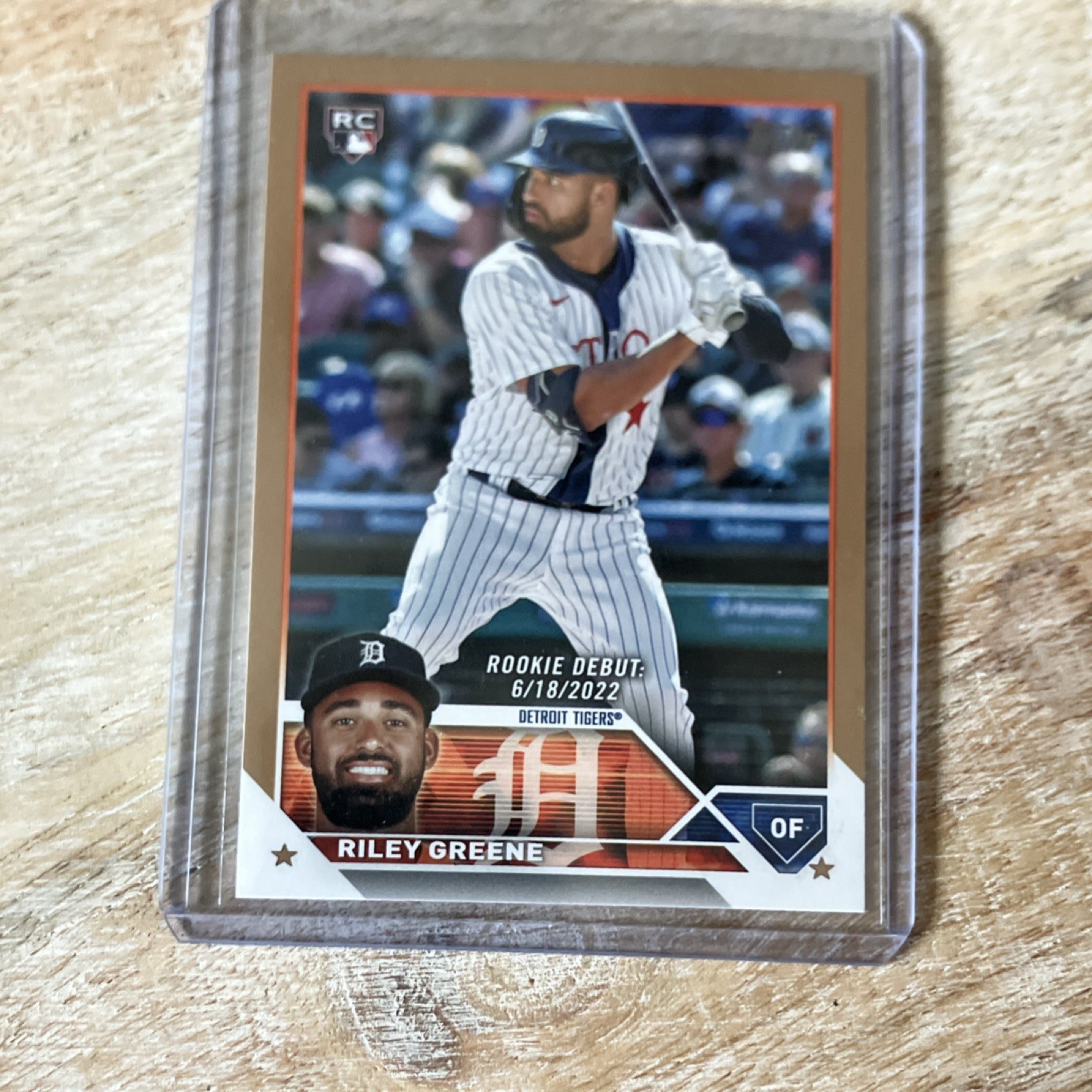 Topps 2023 Update Gold Rookie Debut Riley Greene #US298 Tigers Baseball