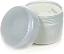 24 White 2oz Cosmetic Jars Dome Lids Liners Travel Lotion Cream Containers