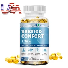 Vertigo Comfort Capsules 1750mg - Dizziness Relief Supplements, Body Balance