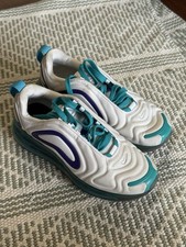 Nike Air Max 720 Teal, White, and Purple AR9293-100 Sz 5