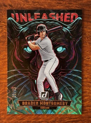 2025 Donruss Braden Montgomery Unleashed Green Explosion RC /25 #17 White Sox