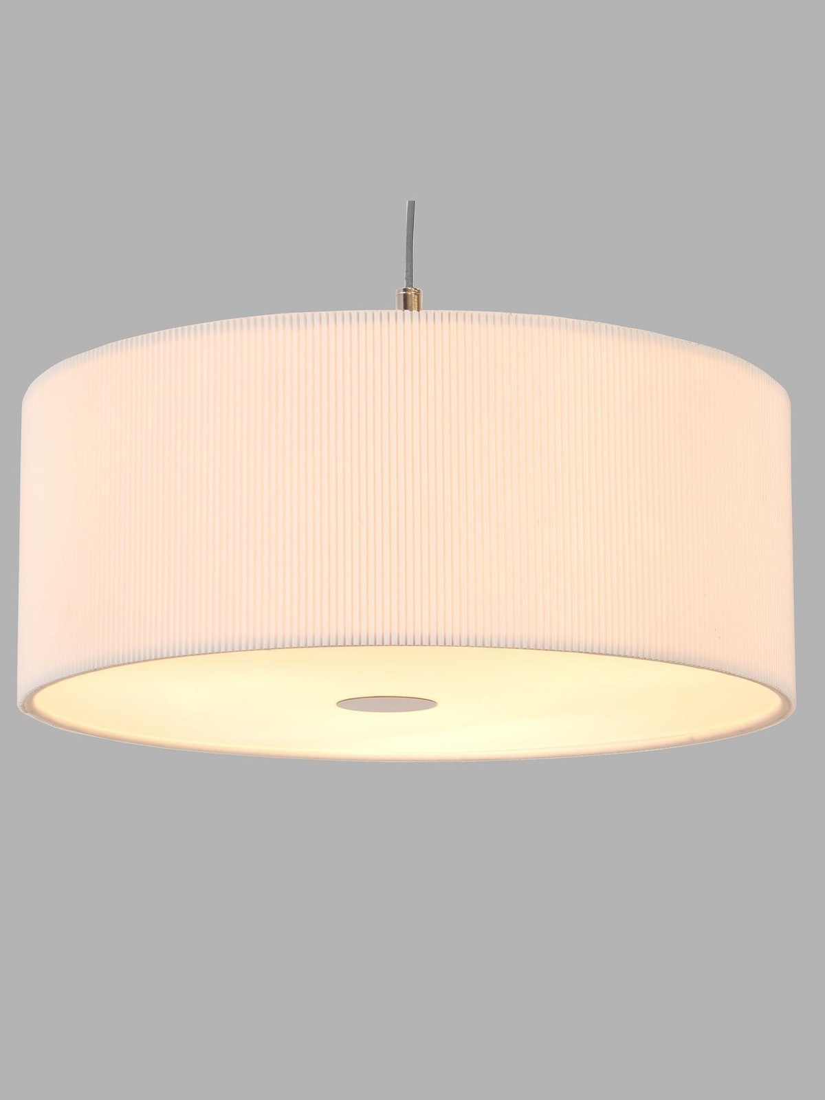 John Lewis Micropleated Diffuser Hanging Pendant Ceiling Light White (Scuffed)