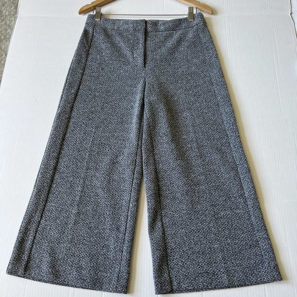Pantalones cortos Ann Taylor 6P Petite para mujer gris frente plano tiro alto 💖MUY BUENOS Foto 4 de 4