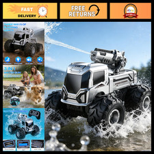 Amphibious 1:18 RC Monster Truck, 4WD Waterproof Stunt Car, All Terrain, 2 Batte
