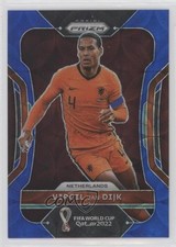 2022 Panini Prizm World Cup Qatar Choice Blue 40/135 Virgil Van Dijk #163 0r9h
