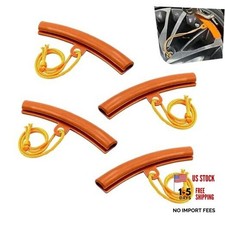 Orange Car Tire Rim Protector - Durable Wheel Rim - 4 PCS - Durable Rim