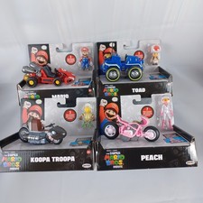 The Super Mario Bros Movie 2.5 Inch Action Figure With Racer KARTS set Of 4