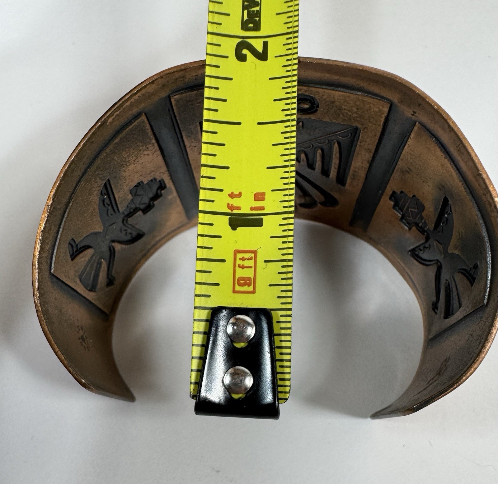 Bell Trading Post Cuff Braclet Solid Copper Thund… - image 8