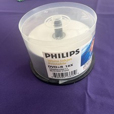 39 PHILIPS Blank 16X DVD-R DVDR White Inkjet Hub Printable 4.7GB Media Disc