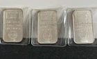 1 oz .999 Fine Silver Bar LOT OF 3 One Troy Ounce Ea Golden State Mint *Toning