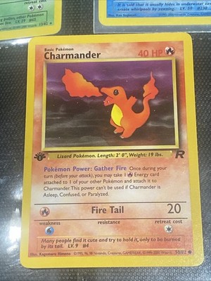 Charmander 50/82 1st Edition Pokemon Card TCG WOTC Near Mint