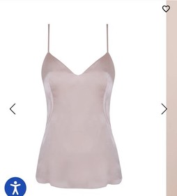 Agent Provocateur Pink Silk Tank Top Camisole Size UK 12 US 8 (fits 6) NWT