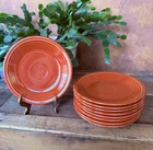 Set Of 9 Fiesta ware Paprika Salad Plates HLC USA RETIRED 7” Inch Excellent