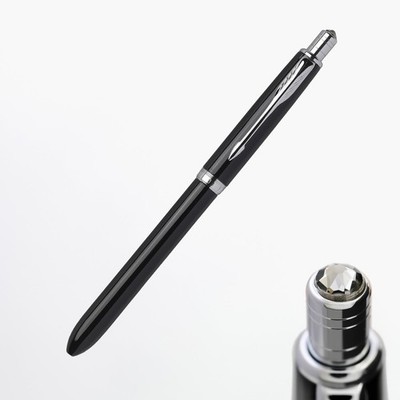 Sonnet Luck Black CT Crystal Black Diamond 3-in-1 Ballpoint Pen