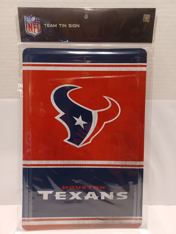 NFL Team logo Texans metal sign