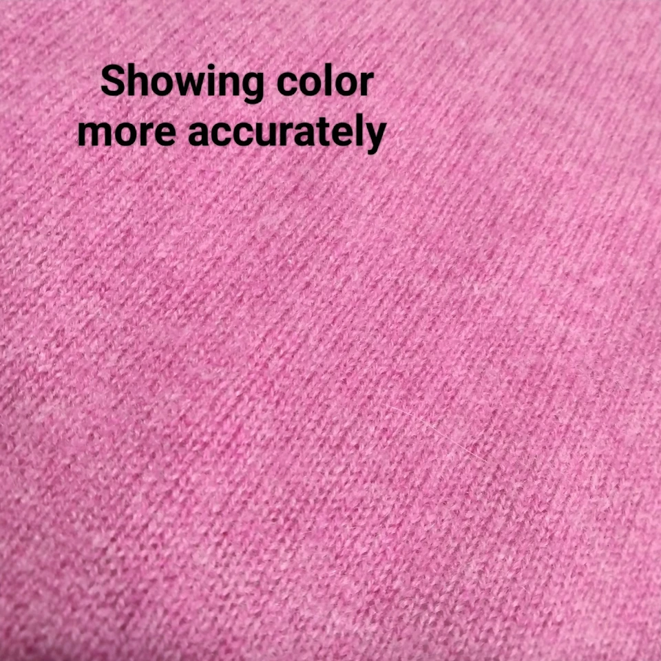 Saks Fifth Avenue 100% Cashmere Knit Crew Neck Sweater Sz L Bubblegum Pink - Image 2 of 4