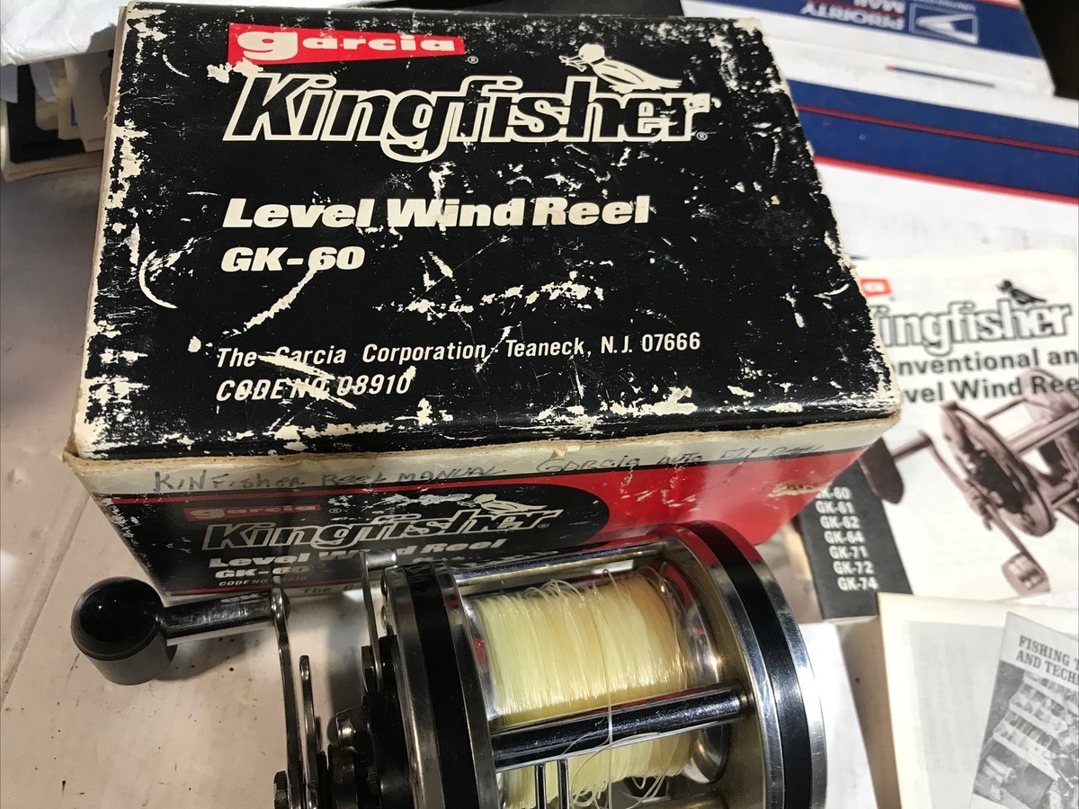 Garcia Kingfisher GK-60 Level Wind Reel With Box | eBay Garcia Kingfisher GK-60 Level Wind Reel With Box | eBay