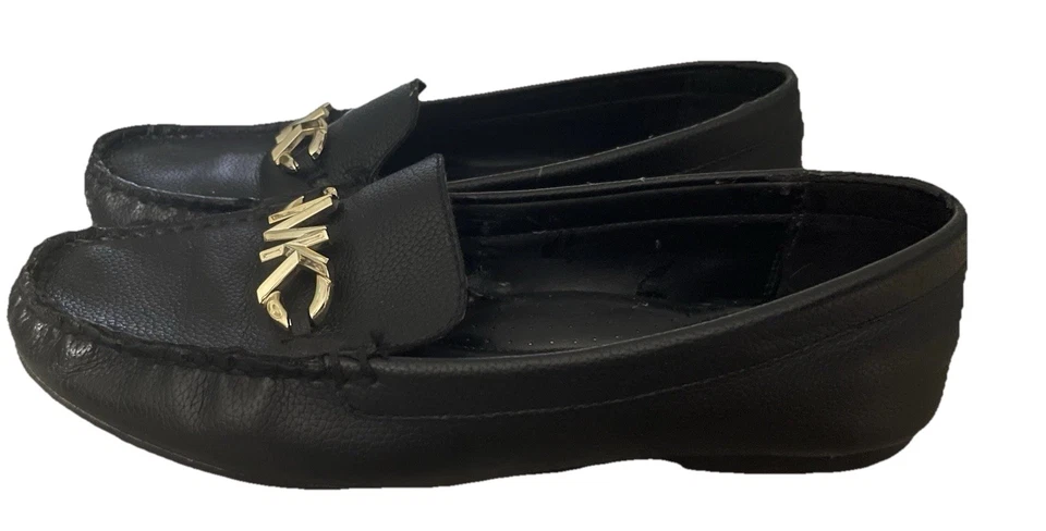 Michael Kors Women's Reed Loafer in BLACK Mk Logo Shoes  SOLD OUT 8.5 $155 - Image 3 of 4