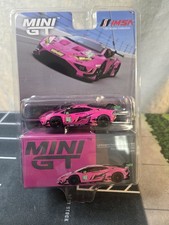 MINI GT 1:64 Diecast Lamborghini Huracan GT3 EVO2 #83 2023 IMSA Pink