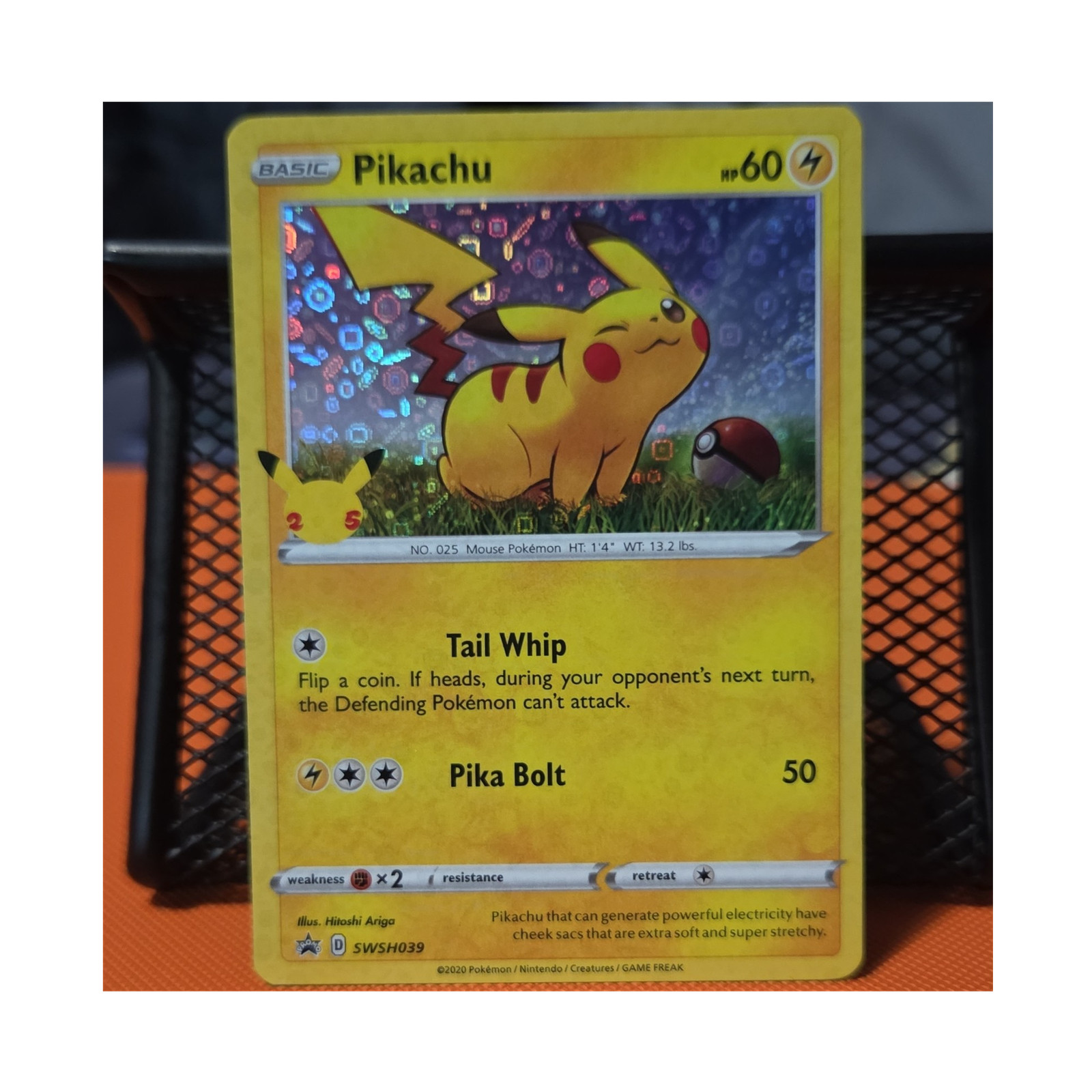 Pokemon TCG Pikachu BW54 Black & White Holo Promo Basic 60 HP English
