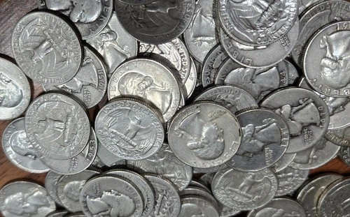 LOT OF 4 (90% Silver) (1964 and Earlier) Washington Quarters