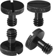 Camera Screw 4PCS 1/4 Slotted Screw for Camera Ttripod Quick Release Plate