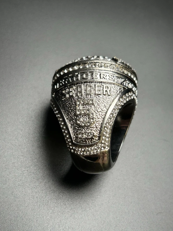 Corey Seager Texas Rangers 2023 World Series Championship Replica Ring MLB - Image 3 of 4
