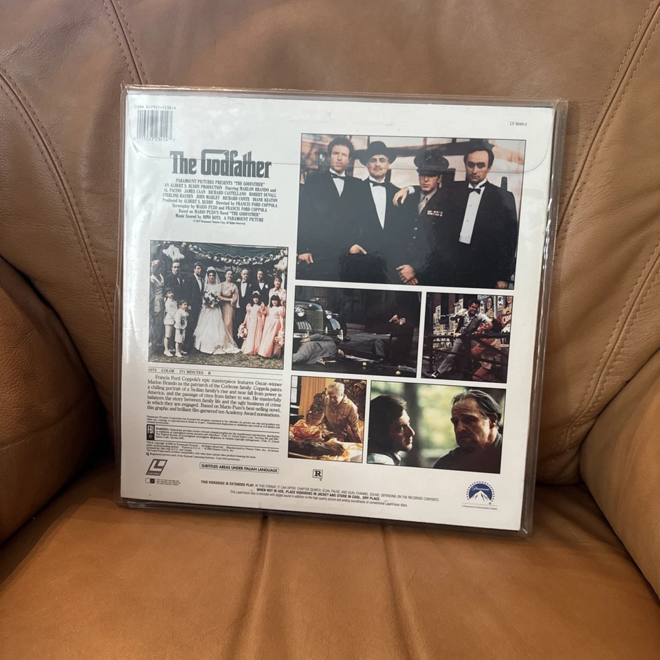 💿 The Godfather LaserDisc (Marlon Brando) 1990 - Extended Play Edition Like New - Image 2 of 4