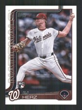 2025 Topps #287 DJ Herz RC Washington Nationals 43124