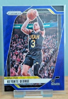 2024-25 Panini Prizm #87 /125 Keyonte George #87 Prizms Blue Wave