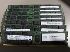 Qty 7 Samsung 16 GB DDR3-1066 PC3L-8500R M393B2K70CMB-YF8 4Rx4 Server RAM