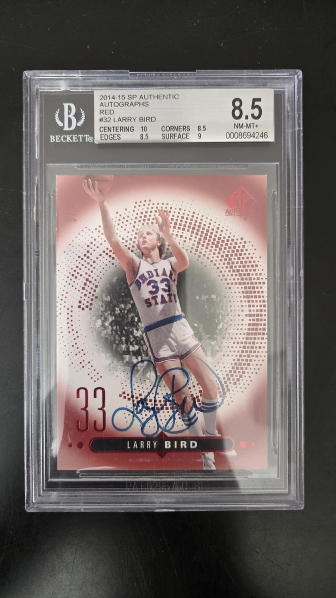 Upper Deck Larry Bird Basketball Autographed Sports Trading Cards