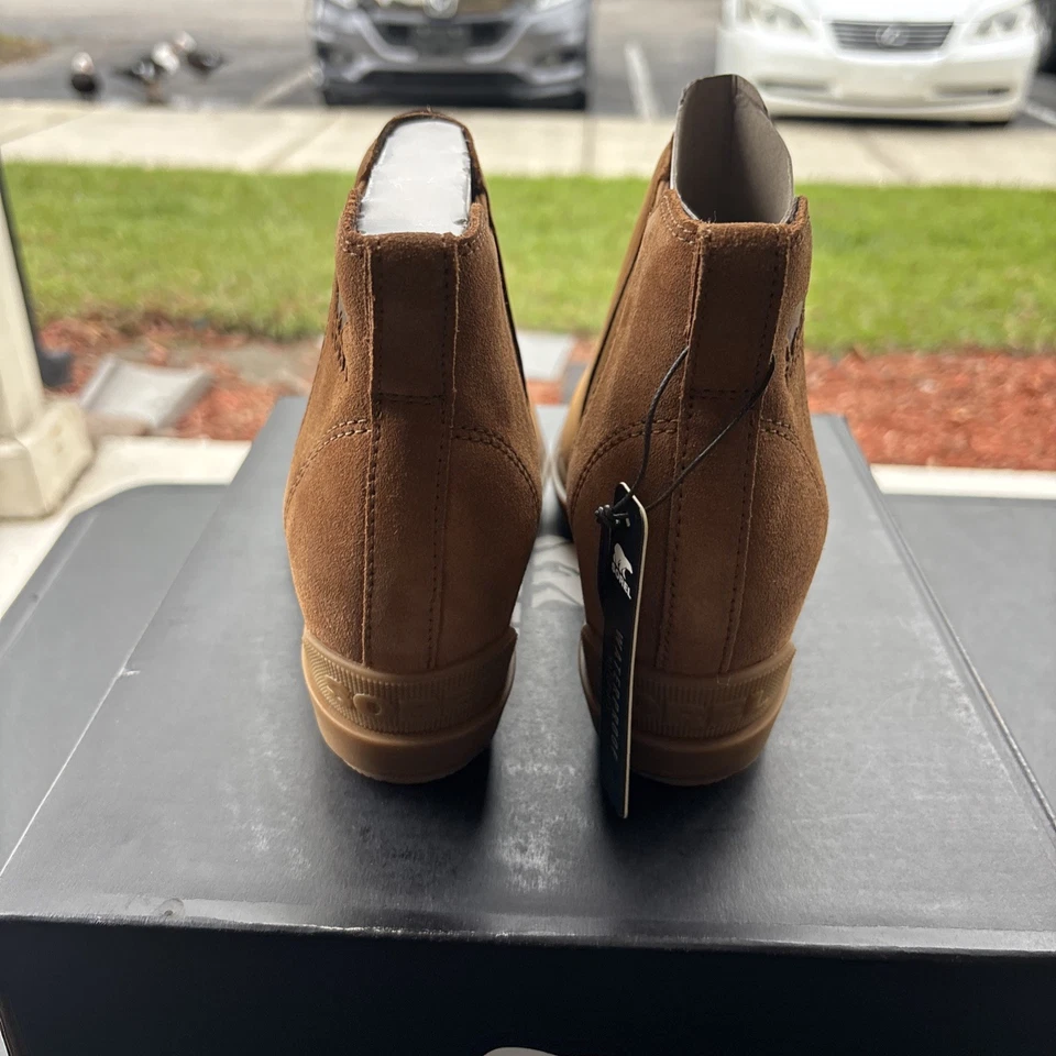 Botines de cuña SOREL Evie II Chelsea para mujer Pull On Taffy, goma talla 6,5 Foto 4 de 4