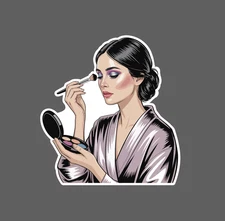 Applying Makeup Sticker Getting Ready Going Out Gift Beauty Waterproof NEW
