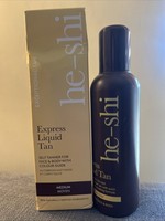 New Boxed He-Shi Express Liquid Instant Self Tan 150ml - Medium Tan - Quick Dry