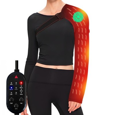 Shoulder Massage Heating Pad, Ultra Long Heated Wrist Wrap, Elbow Heating Pad...