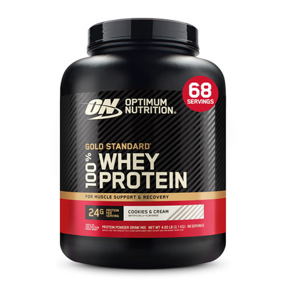 Optimum Nutrition Gold Standard 100% Whey Cookies and Cream Workout 5lb NEW