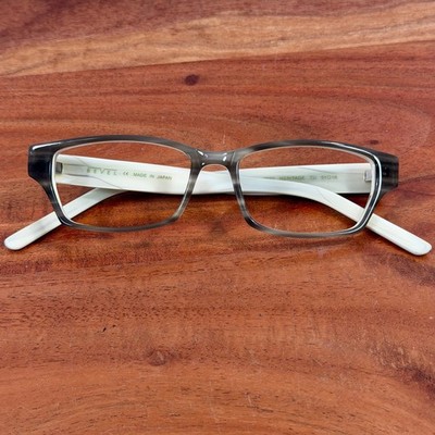 Bevel Meritage TU Grey Cream Rectangular Eyeglass Frame Only