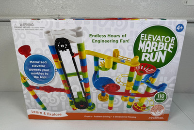 MindWare   Elevator Marble Run 110-Piece Set