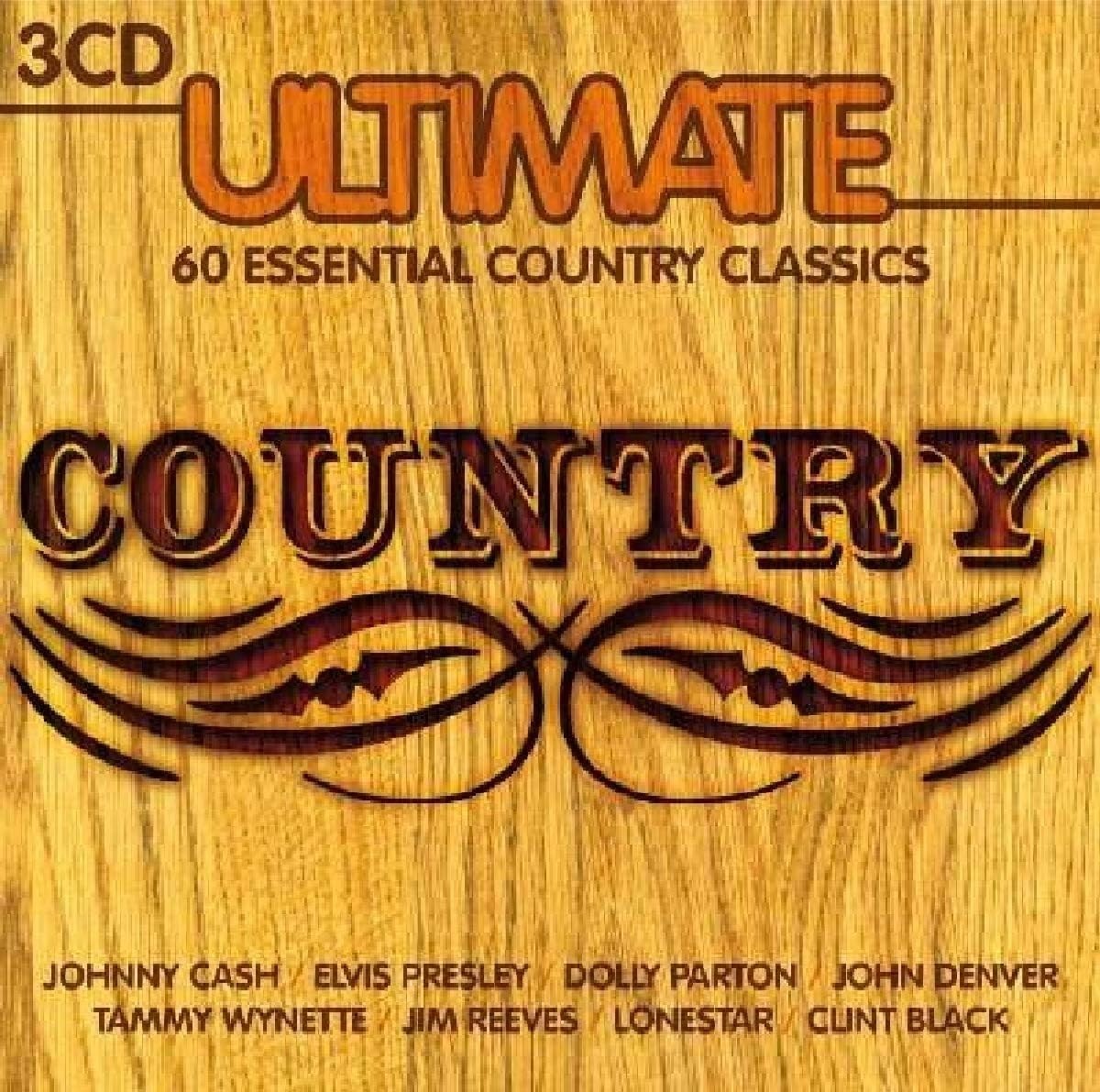 Ultimate Country 3-CD Box Set NEW Jim Reeves/Guy Clark/Billy Swan/Merle Haggard+